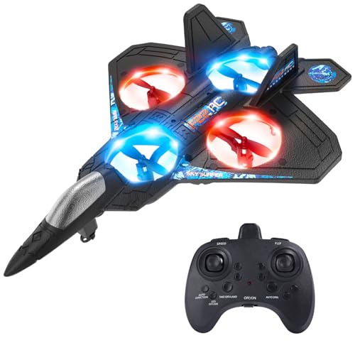 Foam RC Fighter Jet (360° Flip + LED)