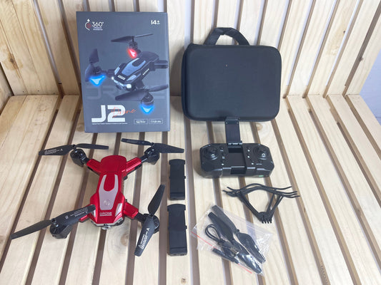 J2 Mini Foldable WiFi Camera Drone with 2 Batteries & Carry Case