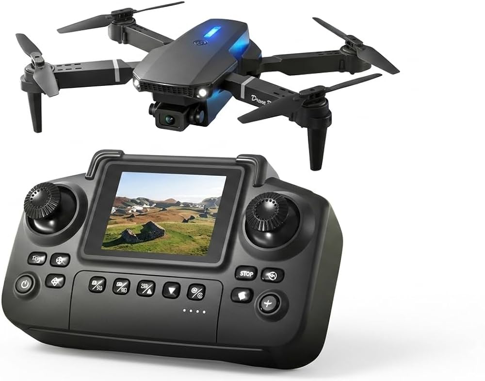 Skyhawk Foldable Nano Drone With Display Remote