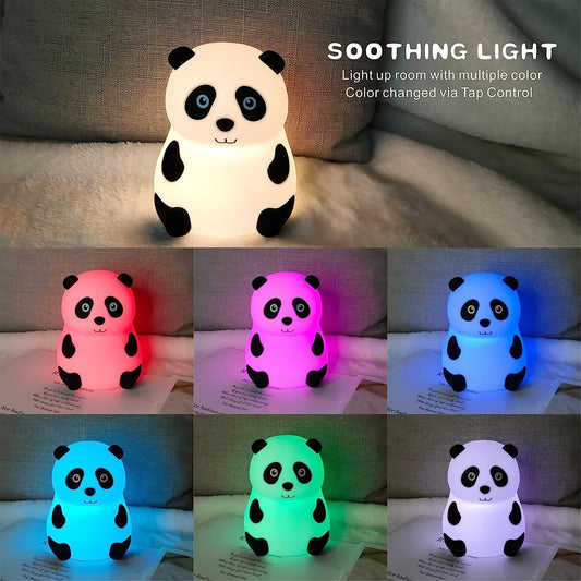 🐼 Panda Silicone Night Light – Cute Soft Glow LED Lamp for Bedroom, Kids Room & Home Decor