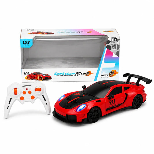Spark Stone RC Drift Sports Car – Real Spark Effect | LED Lights | Rechargeable Remote Control Car