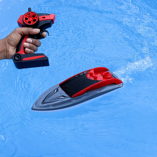 Aqua Racer Pro 2.4G High-Speed Remote Control Racing Boat | Rechargeable Water Speed Boat for Kids & Adults