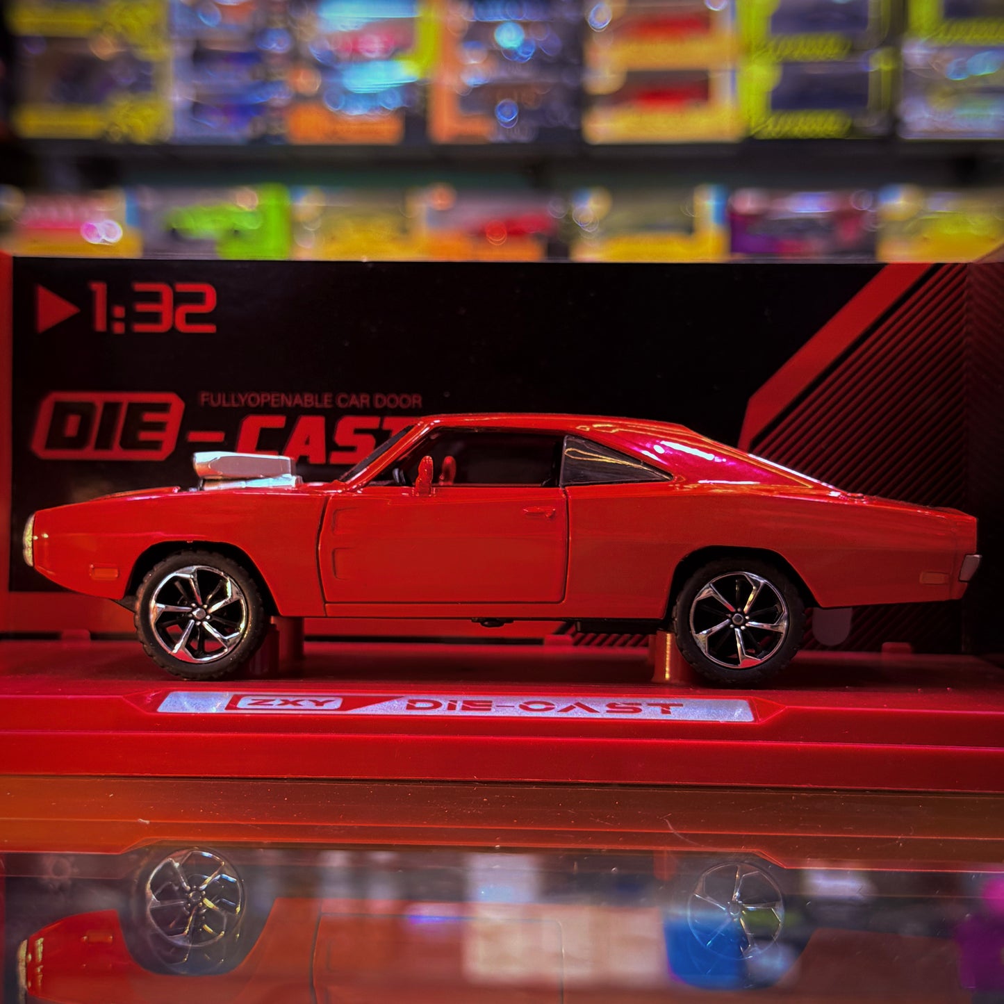 Dodge 1:32 Premium Die-Cast Metal Car | Working Headlight & Sound | Openable Doors | Collector Edition