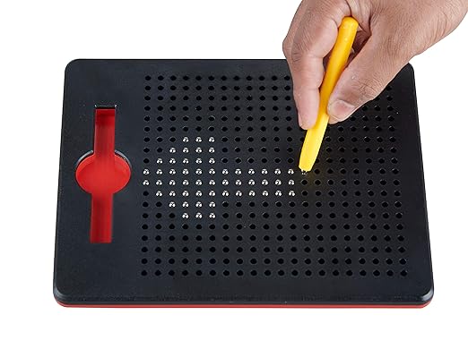 Magnetic Writing Pad for Kids – 380 Steel Balls | Reusable Creative Learning Board | Drawing, Shapes, Letters & Pattern Activity | Age 3+