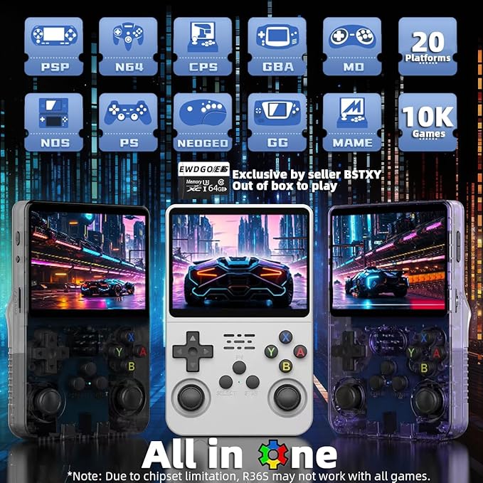 R36S Retro Handheld Game Console