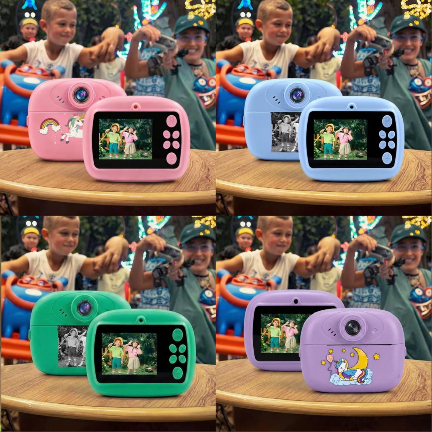 Kids Instant Print Camera (Photo + Print + Games 🎮)
