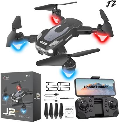 J2 Mini Foldable WiFi Camera Drone with 2 Batteries & Carry Case