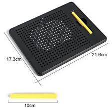 Magnetic Writing Pad for Kids – 380 Steel Balls | Reusable Creative Learning Board | Drawing, Shapes, Letters & Pattern Activity | Age 3+