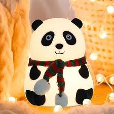 🐼 Panda Silicone Night Light – Cute Soft Glow LED Lamp for Bedroom, Kids Room & Home Decor